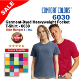 Comfort Colors® Garment-Dyed Heavyweight Pocket Crewneck Short Sleeve T-Shirt