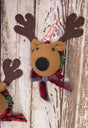7” Deer Head with Scarf Ornament