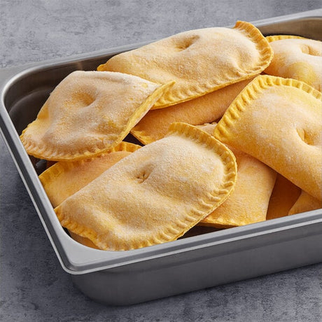 Caribbean Food Delights Unbaked Beefy Cheese Patty 5 oz. - 50/Case