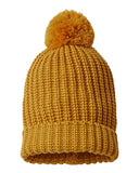 Gorro de punto grueso con cable Chunky
