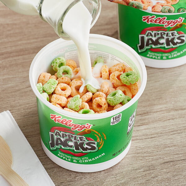 Kellogg's Apple Jacks Cereal Single-Serve Cup 1.5 oz. - 6/Pack
