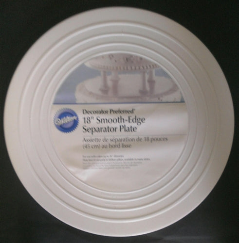 Wilton 18" Round Smooth-Edge Cake Separator Plate