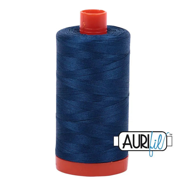 Cotton Thread Medium Delft Blue 50wt Large Spool