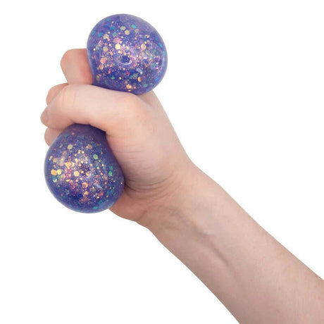 Flashing Galaxy Squeeze Ball 3-inch diameter