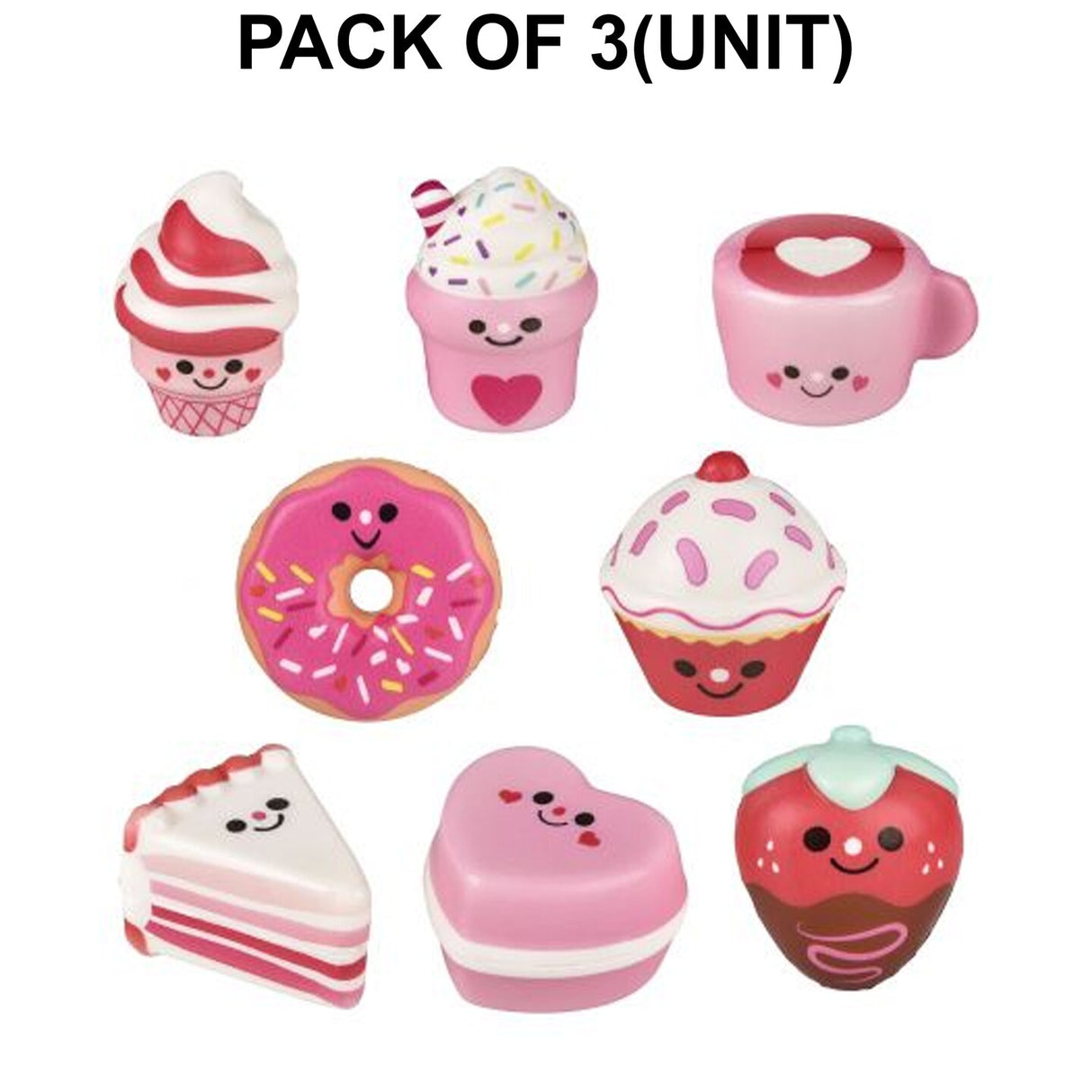 24 Count Squish Valentine Treats - 2 Inch