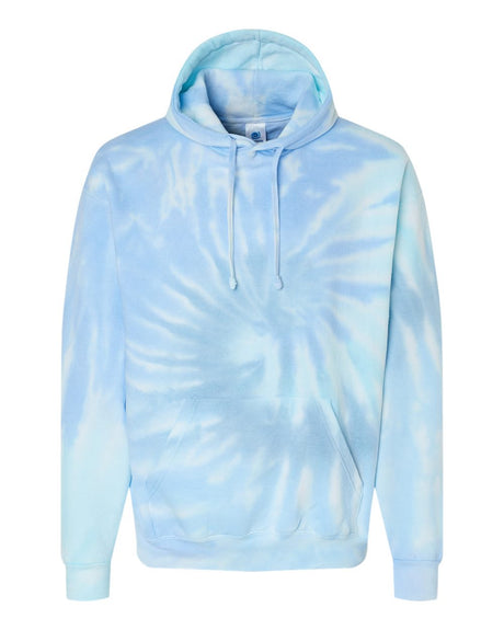 Colortone® Tie-Dyed Hooded Turtle Neck Long Sleve Sweatshirt