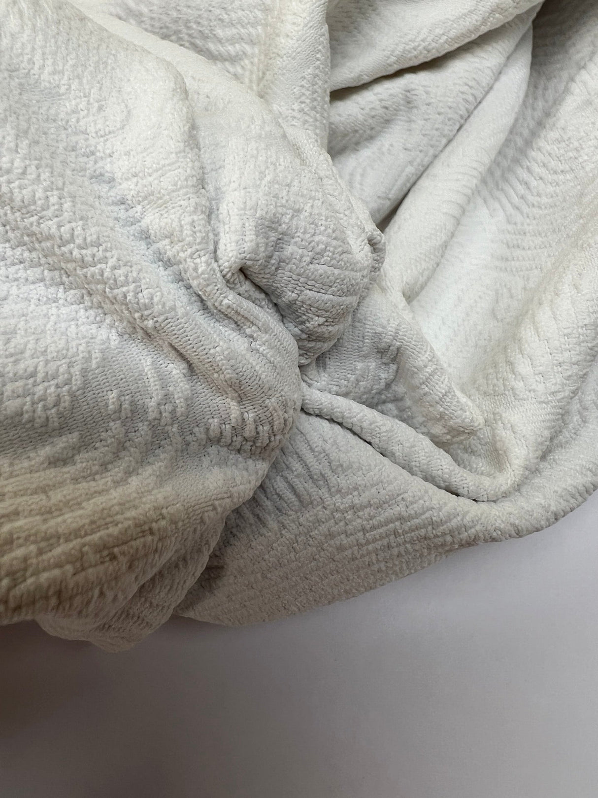 Polyamide Elastane Knitted Fabric White