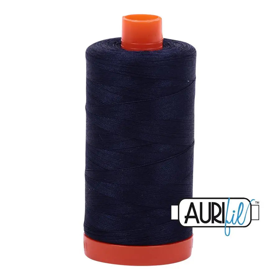 Cotton Thread 50wt Very Dark Navy Large Spool