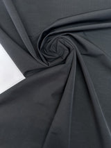 Black Virgin Wool Oxford Weave