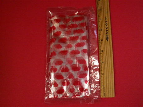 Small Red Hearts Cello Treat Bag - 20 Pack