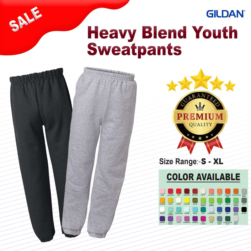 GildanÂ® Heavy Blend Youth Sweatpants
