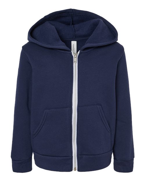 BELLA + CANVAS® Toddler Sponge Fleece Full Zip Hoodie