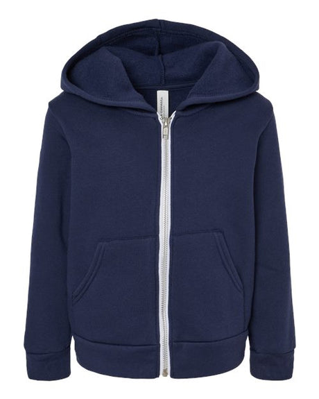 BELLA + CANVAS® Toddler Sponge Fleece Full Zip Hoodie