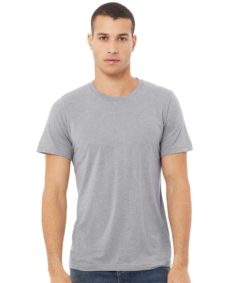 BELLA + CANVAS Triblend Crewneck Short Sleeve Tee in Brown