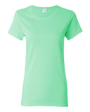 Camiseta con cuello redondo de algodón grueso para mujer Gildan – Camisa suave