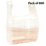 Small T Shirt Carry Out Bags 7 x 5 x 15 Inch Thank You Print