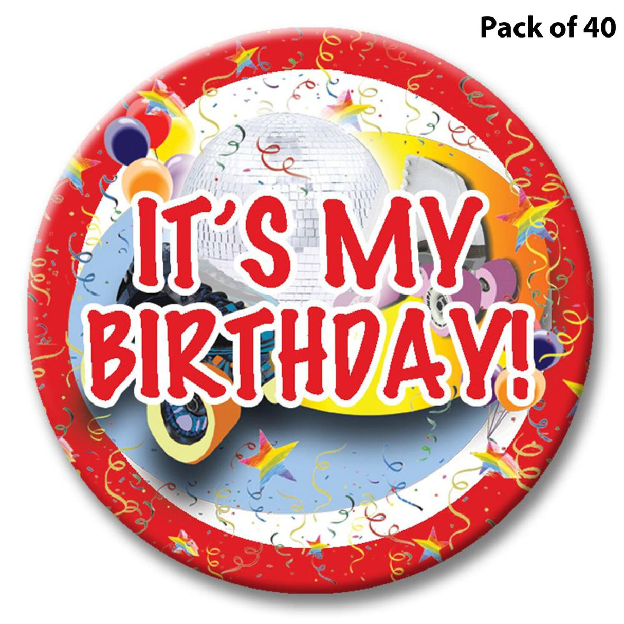 Best Disco Skate Themed Button Elevate Your Birthday Swag with Vibrant Style