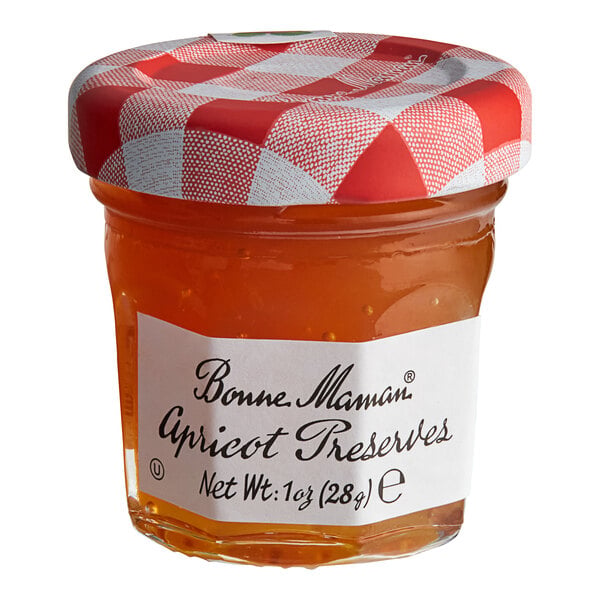 Bonne Maman Apricot Preserves 1 oz. Mini Jar - 60/Case