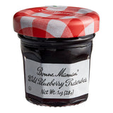 Bonne Maman Wild Blueberry Preserves 1 oz. Mini Jar - 60/Case