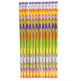 7.5" Tie-Dye Psychadelic Pencils 12 pk