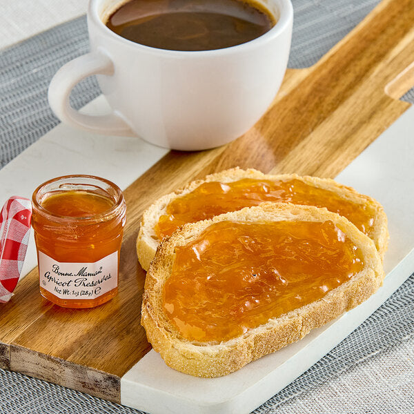 Bonne Maman Apricot Preserves 1 oz. Mini Jar - 60/Case