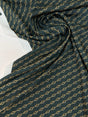 Printed Polyester Crepe Green Beige