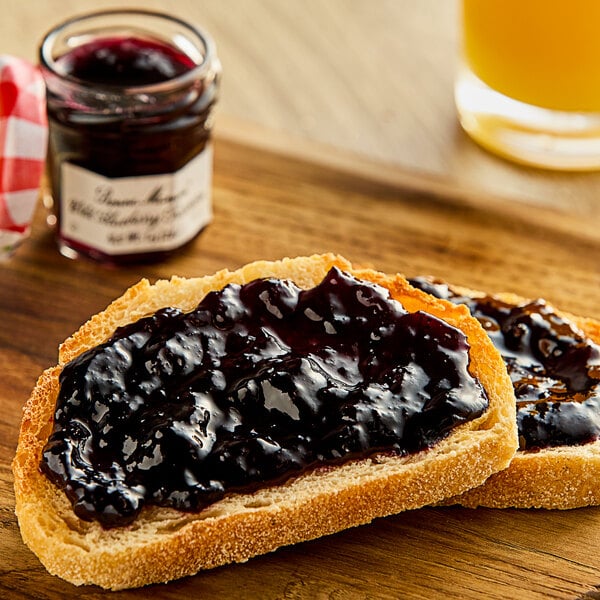 Bonne Maman Wild Blueberry Preserves 1 oz. Mini Jar - 60/Case