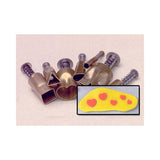 Kemper Sugarpaste Pattern Cutter, 5-piece Heart Set. Size of Cutters: 1/4"- 5/8"