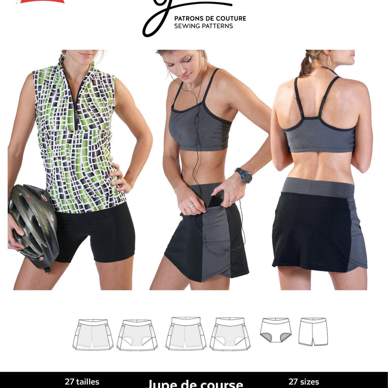 Sewing Pattern Multi-Sport Skort by Jalie