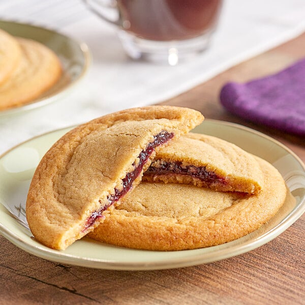 David's Cookies Peanut Butter and Jelly Filled Cookie Dough 3.35 oz. - 100/Case