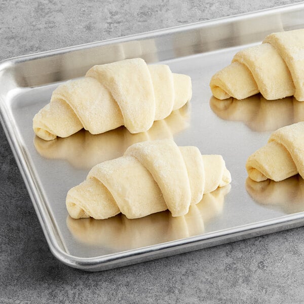 Bridor Ready-to-Bake Straight Vegan Croissant 2.8 oz. - 80/Case