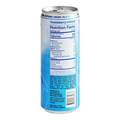 Lotus Plant Energy Zero Sugar Blue Lotus Plant Power Energy Drink 12 fl. oz. - 12/Case