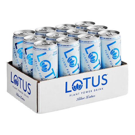 Lotus Plant Energy Zero Sugar Blue Lotus Plant Power Energy Drink 12 fl. oz. - 12/Case