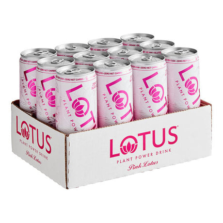 Lotus Plant Energy Zero Sugar Pink Lotus Plant Power Energy Drink 12 fl. oz. - 12/Case
