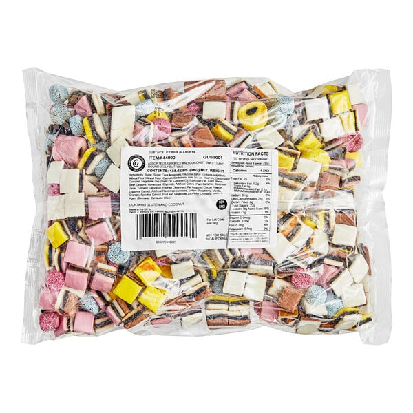 Gustaf's Licorice Allsorts 6.6 lb. - 4/Case
