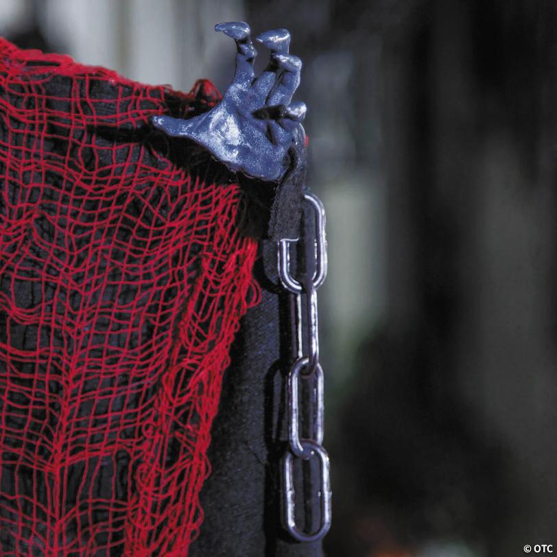 27 1/2" Hanging Red & Black Devil Halloween Decoration