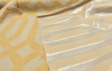 P Kaufmann Interwined Woven Fabric - Yellow Gold, 61" Width, 15.10" Horizontal Repeat, 23.20" Vertical Repeat (1 Yard)