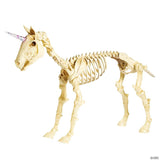 27" Unicorn Skeleton Plastic Halloween Decoration with Glowing Eyes