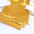 Crushed Velvet Table Runner 13x108 Gold
