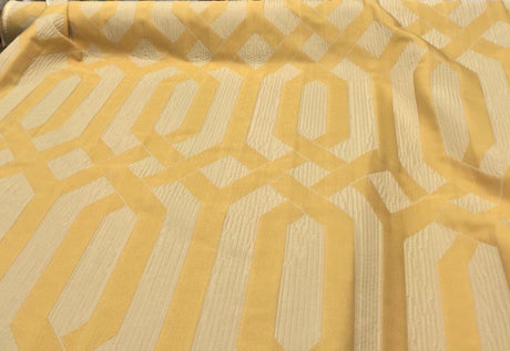 P Kaufmann Interwined Woven Fabric - Yellow Gold, 61" Width, 15.10" Horizontal Repeat, 23.20" Vertical Repeat (1 Yard)