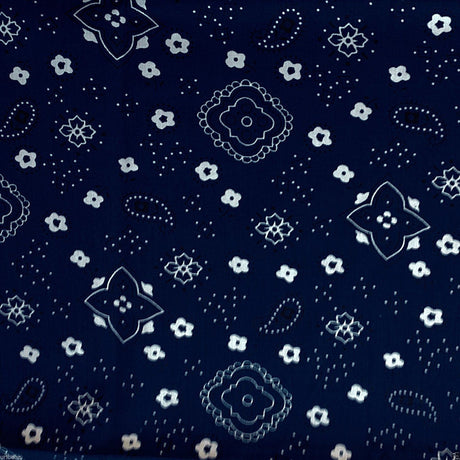 Poly Cotton Bandana Print Fabric
