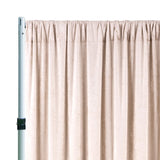 Velvet Backdrop Curtain Drape Panel 14 ft x 57 in Champagne