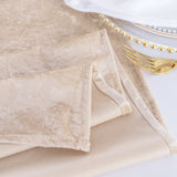 Crushed Velvet Table Runner 13x108 Champagne