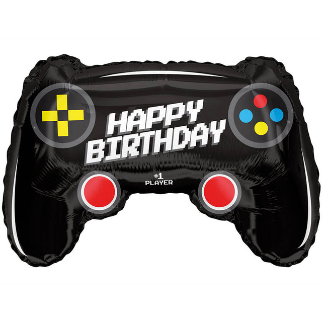 Foil Balloon Birthday Gamer Control 28 Inch