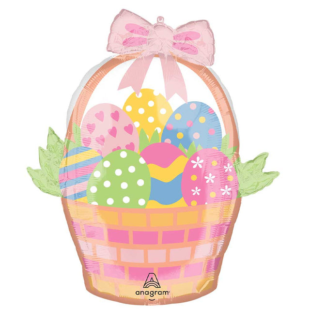 Easter Egg Basket Foil Balloon