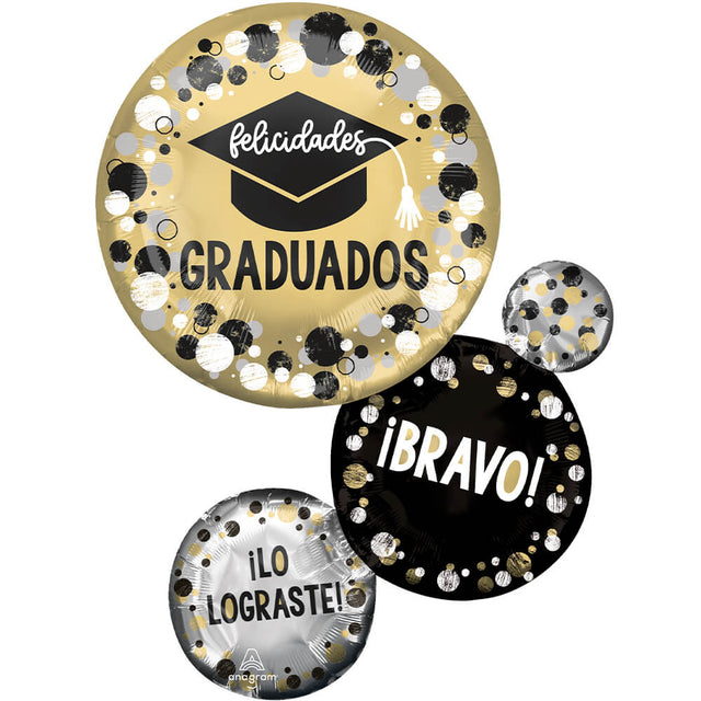 Graduation Foil Balloon 28 Inch Felicidades Graduados
