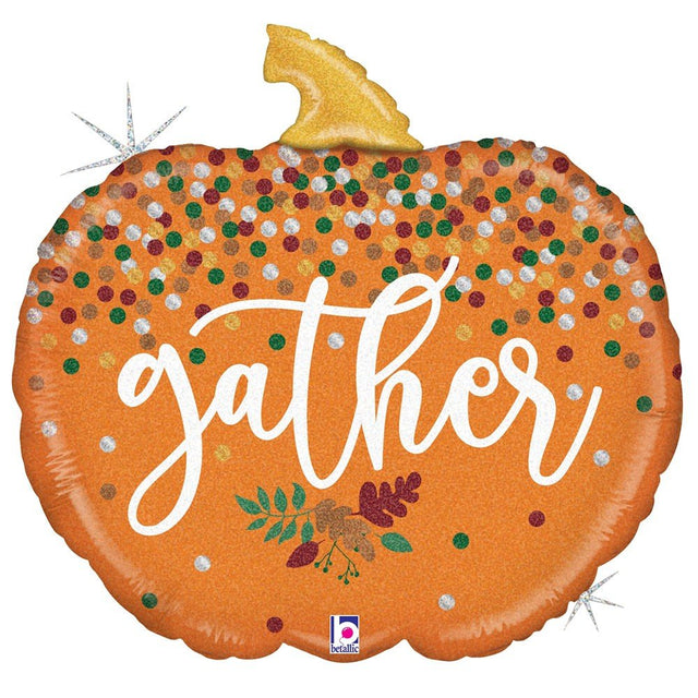 Pumpkin Foil Balloon 28 Inch Gather Pumpkin