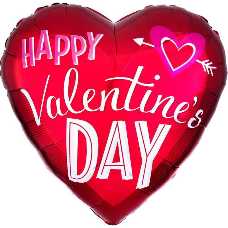 Valentine's Day Heart Arrow Foil Balloon