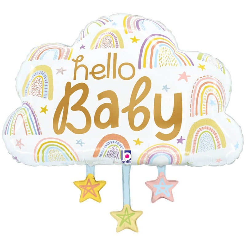Foil Balloon Hello Baby Cloud 28 Inch