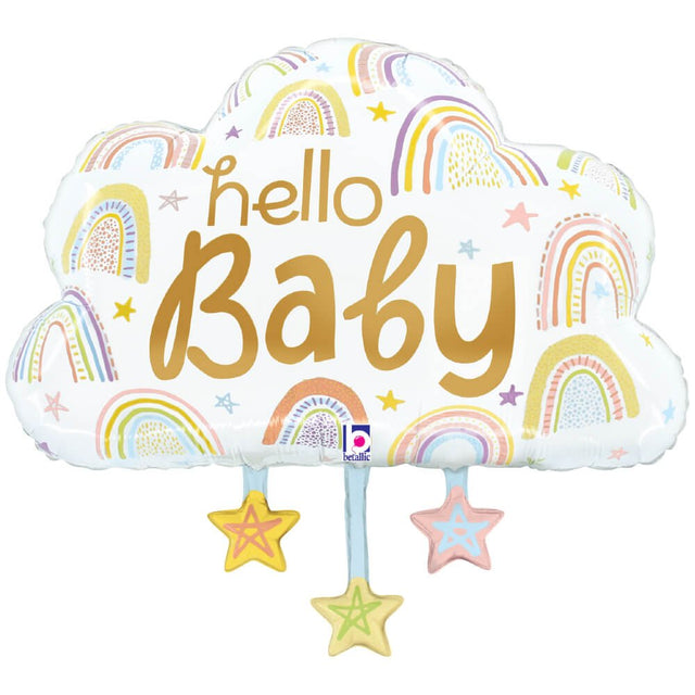 Foil Balloon Hello Baby Cloud 28 Inch